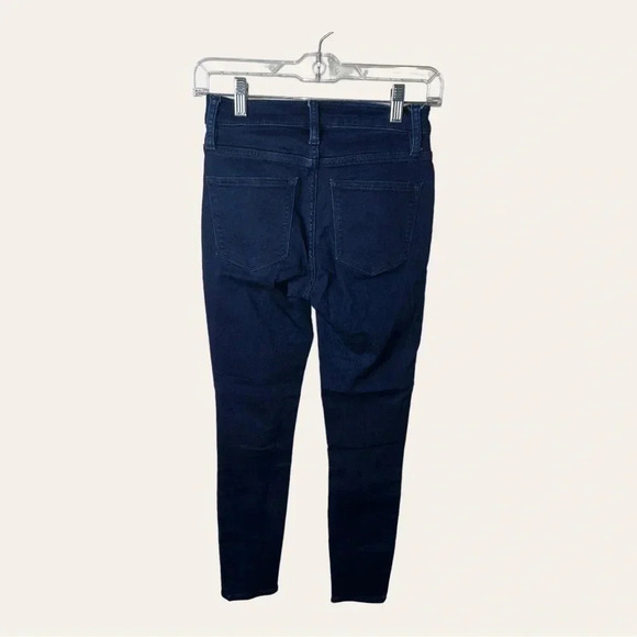 0714. J. CREW DARK WASH SKINNY DENIM JEANS SIZE 25 5 POCKET DESIGN ZIPPER/BUTTON - Picture 8 of 11